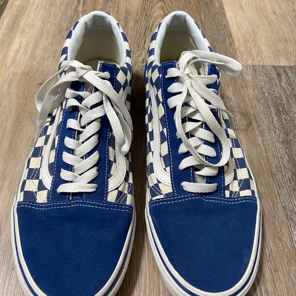 Blue Checkered Vans - Picture 2 of 4